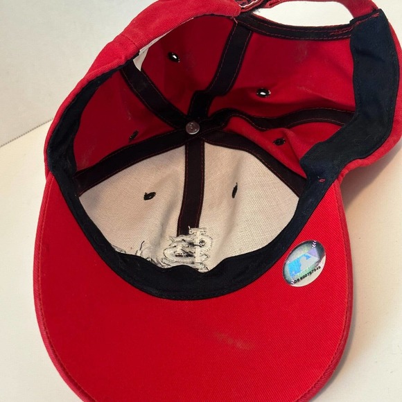 T.E.I. St Louis Cardinals Red Ball Cap Hat Embroidered Logo Adjustable Baseball - Picture 7 of 8